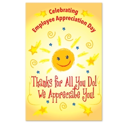 "Thanks For All You Do, We Appreciate You!" Employee Appreciation Day Theme 11 x 17" Posters (Sold in Packs of 10)    Poster, Celebration Poster, Employee Appreciation Day, Recognition Theme Poster, 