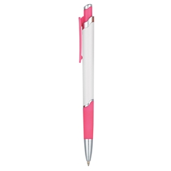 The BCA Sonesta Pen The Sonesta Pen, plastic, pen, Sonesta, BCA, Breast Cancer, Awareness, Imprinted, Personalized, Promotional, with name on it, giveaway, black ink 