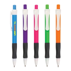 The Brightly Pen The Brightly Pen, Pen, Pens, Brightly, Ballpoint, Plastic, Imprinted, Personalized, Promotional, with name on it, giveaway, black ink