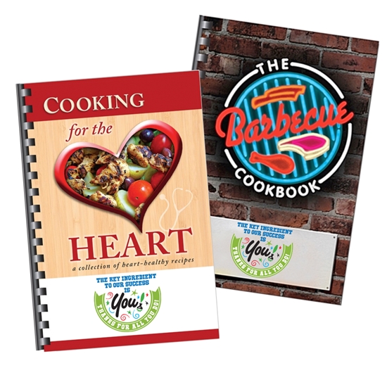 "The Key Ingredient To Our Success is You. Thanks for All You Do!" Cooking for the Heart Cookbook & Barbeque Cookbooks  - EAD167
