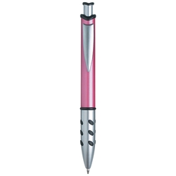 The BCA Shield Pen The Shield Pen, Pink, Breast Cancer Awareness, Pen, Pens. Shield, Ballpoint, Plastic, Imprinted, Personalized, Promotional, with name on it, giveaway, black ink