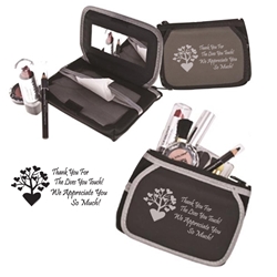 The Triplet Purse with Thank You For The Lives You Touch, We Appreciate You So Much Design The Triplette, Triplette, Purse, Wallet, Cosmetic Holder, Imprinted, Personalized, Promotional, with name on it, giveaway