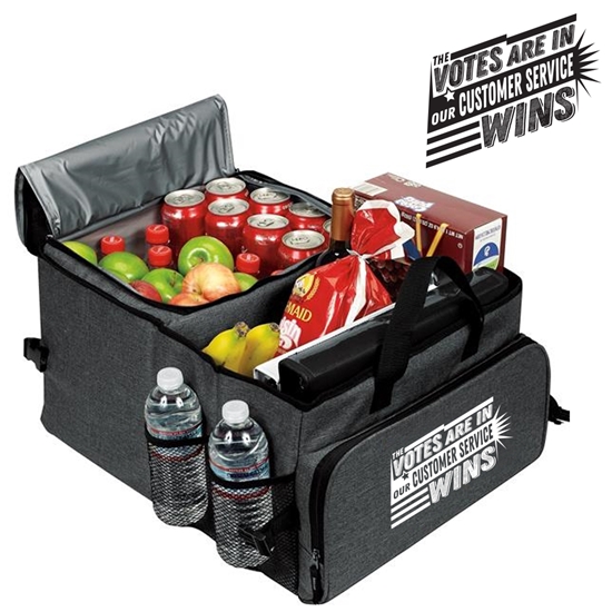 "The Votes Are In...Our Customer Service Wins" Deluxe 40 Cans Cooler Trunk Organizer  - CSW190