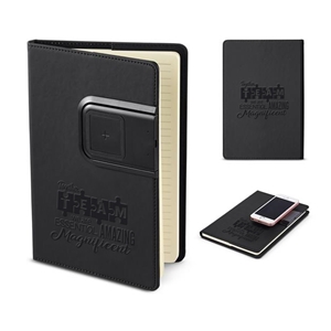 "Together TEAM We're Essential, Amazing, Magnificent" Refillable Journal with Wireless Charging Panel  