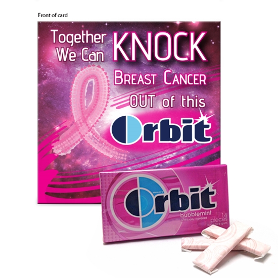 Together We Can Knock Breast Cancer Out of This Orbit Gum Kit | Awareness Giveaways | Care Promotions