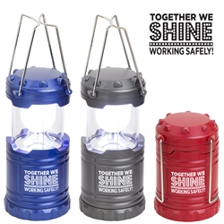 "Together We Shine...Working Safely!" Theme Retro Pop Up Light Workplace Safety, Safety theme light, safety incentive, theme, Retro Light, Lantern, Light, Imprinted, Personalized, With Logo, Mini, Pop up, 