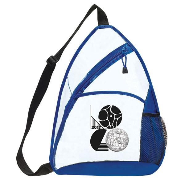 Custom Transparent Sling Backpack | Care Promotions