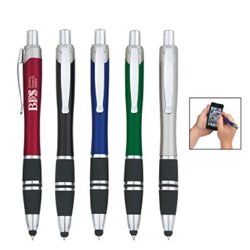 Tri-Band Pen With Stylus Tri-Band Pen With Stylus, Tri-Band, Stylus, Pen, Pens, Ballpoint, Plastic, Metal, Imprinted, Personalized, Promotional, with name on it, giveaway, black ink