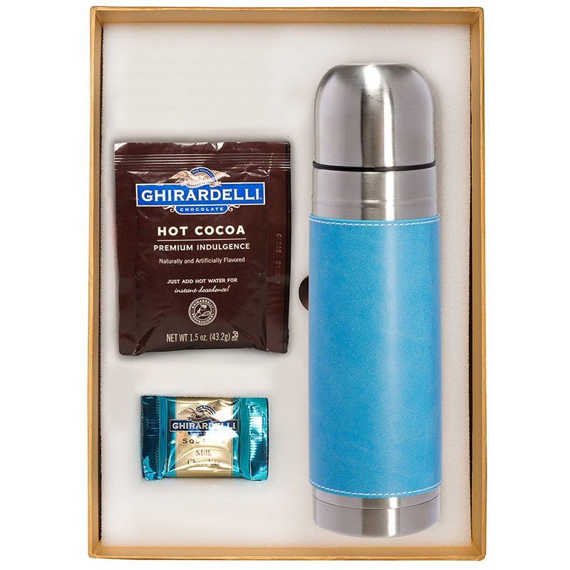 Tuscany™ Thermal Bottle & Ghirardelli® Deluxe Gift Set - SET027