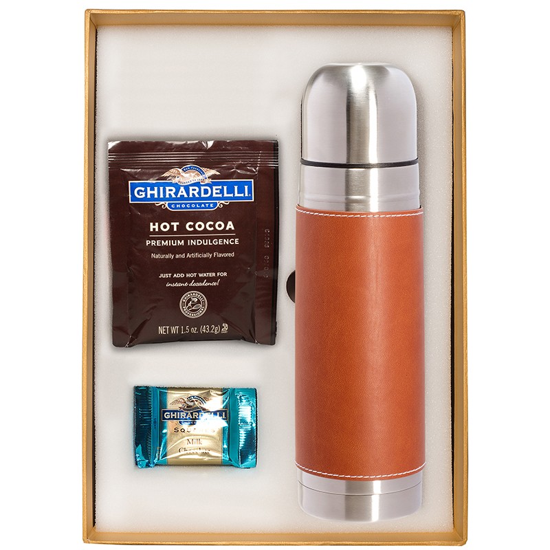Tuscany™ Thermal Bottle & Ghirardelli® Deluxe Gift Set - SET027