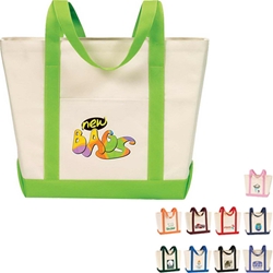 Two-Tone Boat Bag All Purpose, Two-Tone, Zip, Boat, Polyester, Promotional Events, Trade Show Bags, Health Fair, Imprinted, Tote, Reusable, Recognition, Travel 