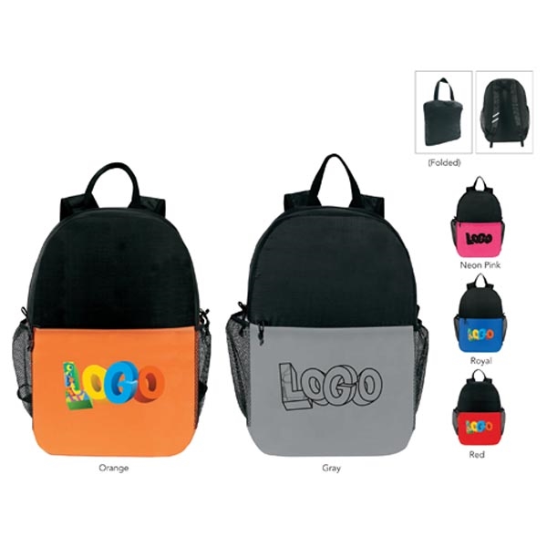 Two-Tone Pack-n-Go Lightweight Backpack - BPC100