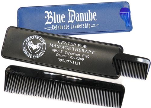 Unbreakable Comb in a matching vinyl Case Unbreakable Comb in a Matching Vinyl Case, Comb in Case, Vinyl Case, Comb, Combs, Imprinted, Personalized, Promotional, with name on it, giveaway
