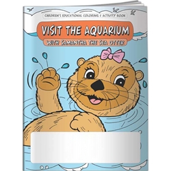 Visit the Aquarium with Samantha the Sea Otter Coloring Book Visit the Aquarium with Samantha the Sea Otter Coloring Book, BetterLifeLine, BetterLife, Education, Educational, information, Informational, Wellness, Guide, Brochure, Paper, Low-cost, Low-Price, Cheap, Instruction, Instructional, Booklet, Small, Reference, Interactive, Learn, Learning, Read, Reading, Health, Well-Being, Living, Awareness, ColoringBook, ActivityBook, Activity, Crayon, Maze, Word, Search, Scramble, Entertain, Educate, Activities, Schools, Lessons, Kid, Child, Children, Story, Storyline, Stories,Imprinted, Personalized, Promotional, with name on it, Giveaway, 