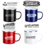 Volunteer Appreciation Themes 16 oz. Enamel Lined Iron Coffee Mug   Volunteer appreciation coffee mug, Volunteer recognition coffee mug,  promotional coffee mug, custom logo coffee mug, promotional drinkware, promotional camp mug, promotional camping mug, coffee mug with your logo, speckled camp mug, employee appreciation gifts, business gifts, promotional giveaways