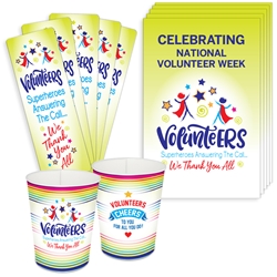 "Volunteers: Superheroes Answering The Call...We Thank You All!" Celebration & Appreciation Pack Volunteer Theme Posters, Volunteer Cups, Volunteer Theme Celebration Pack, Volunteers, Appreciation, Week, Volunteer,  Day theme Celebration Pack