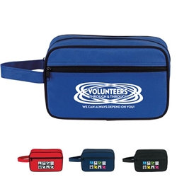 "Volunteers: Through and Through We Can Always Depend On You" Amenity Kit   Volunteer Appreciation, Volunteer Recognition, Amenities, Toiletry, Zipper, Zippered, Travel, Pack, Waist, Bag, Kit, Promotional, Events, All Purpose, Imprinted, Reusable, Custom, Personalized, Sport, Pack 
