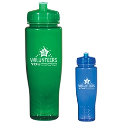 Volunteers: You Make A Difference In So Many Ways! Design Poly-Clean™ 28 Oz. Plastic Bottle Poly-Clean™ 28 Oz. Plastic Bottle, Poly-Clean, Volunteers: You Make A Difference In So Many Ways! Design, 20 oz., Plastic, Sports, Bottle, Water Bottle, Water, Sports, Walk Events, Running event,  Imprinted, Personalized, Promotional, with name on it, Gift Idea, Giveaway,