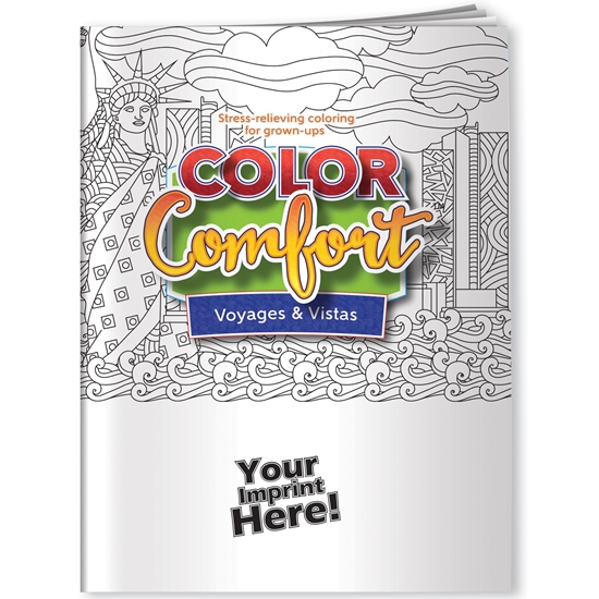 Voyages & Vistas (U.S. Landmarks) Color Comfort Adult Coloring Book - EDU419