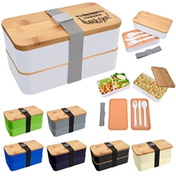 "We Can Always Depend On You For Everything We Do, Thank You!" Stackable Bento Lunch Set  Bento Lunch Container, Stackable, Lunch Dish, Lunch Plate, Lunch Set, Lunch Box, Imprinted, Personalized, Promotional, with name on it, Gift Idea, Giveaway, novelty pen, promotional pen, fidget spinner pen