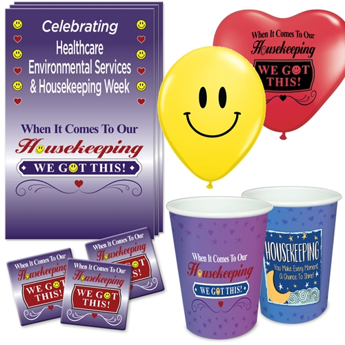"When it Comes To Our Housekeeping...WE GOT THIS!" Celebration Party Pack  