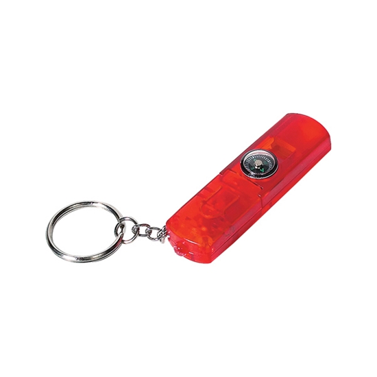 Whistle, Light And Compass Key?chain - KEY014