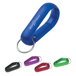 Wide Aluminum Carabiner With Key Ring Wide Aluminum Carabiner With Key Ring, Wide, Aluminum, Metal, Carabiner, with. Key, Ring, Tag, Split, Chain, Imprinted, Personalized, Promotional, with name on it, giveaway,