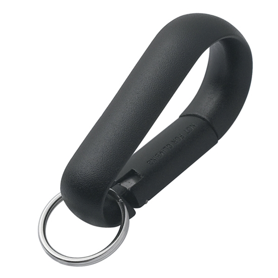 Wide Aluminum Carabiner With Key Ring - KEY042