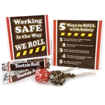 "Working Safe Is The Way We Roll" Tootsie Roll & Tootsie Pop Mini Care Package