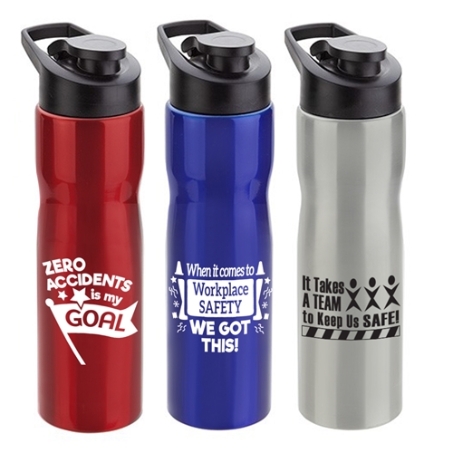 Workplace Safety Theme 25 oz. Stainless Steel Bottle  