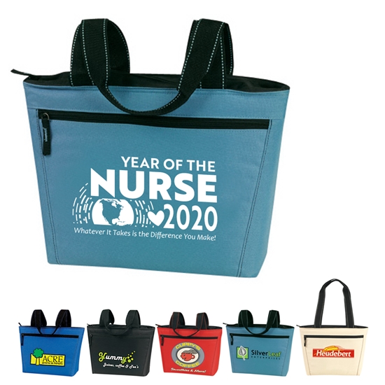 "Year of the Nurse...Whatever it Takes Is The Difference You Make" Two-Tone 12 Pack Cooler Tote - NUR191