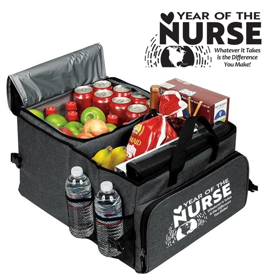 "Year of the Nurse...Whatever It Takes Is The Difference You Make" Deluxe 40 Cans Cooler Trunk Organizer - NUR198