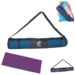 Yoga Mat And Carrying Case Yoga Mat And Carrying Case, Yoga, Mat, Carrying, Case,With, Imprinted, Personalized, Promotional, with name on it, giveaway,