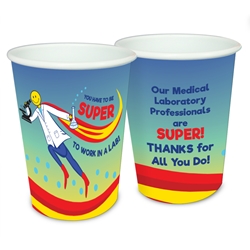 "You Have To Be SUPER To Work In A Lab!" 17 oz Reusable Plastic Cups  Medical Lab Week, Medical, Laboratory, Week, party, Decorative, Recognition, Cups, Plastic Appreciation Cups, On Fire Appreciation Theme Cups, Plastic Party Appreciation Cups, Promotional,  