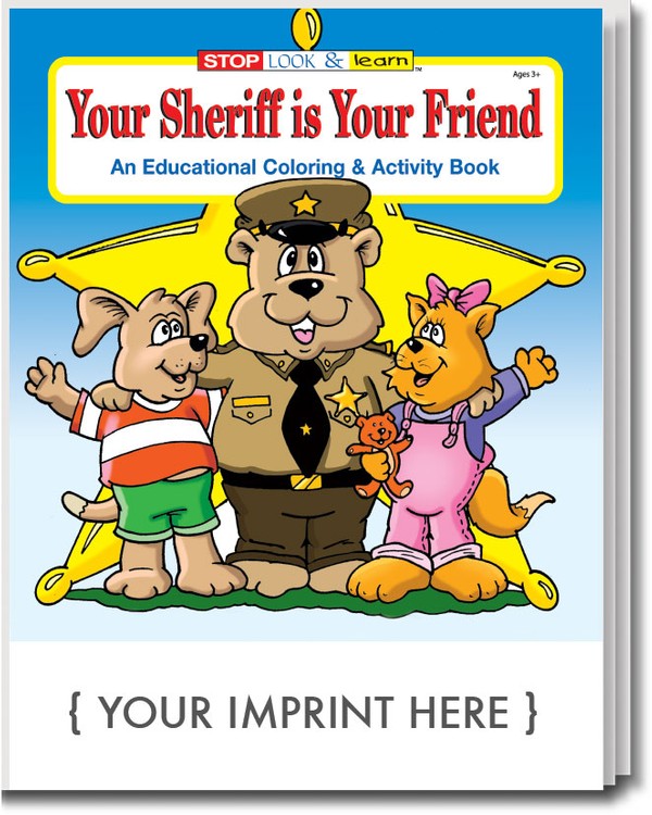Your Sheriff is Your Friend Coloring & Activity Book | Care Promotions