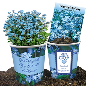 Your Unforgettable Efforts Make All the Difference! Forget-Me-Not Planter Set