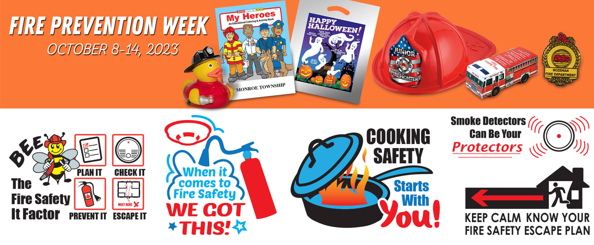 Fire Prevention Week Promotional Products | Fire Safety Promotional Items | Care Promotions